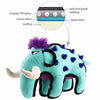 GiGwi Duraspikes Extra Durable Plush Dog Toy (Light Blue Elephant)