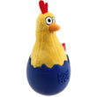 KOHE-VERSARY 10% OFF: GiGwi Egg Wobble TPR & Plush Dog Toy (Chicken)