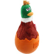 KOHE-VERSARY 10% OFF: GiGwi Egg Wobble TPR & Plush Dog Toy (Duck)