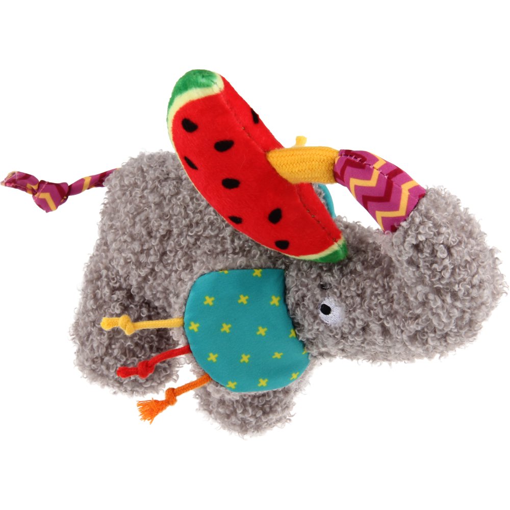 KOHE-VERSARY 10% OFF: GiGwi Plush Friendz Crinkly Dog Toy (Elephant)