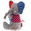 KOHE-VERSARY 10% OFF: GiGwi Plush Friendz Crinkly TPR Ring Dog Toy (Elephant)