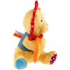 GiGwi Plush Friendz Crinkly TPR Ring Dog Toy (Lion)