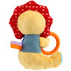 GiGwi Plush Friendz Crinkly TPR Ring Dog Toy (Lion)