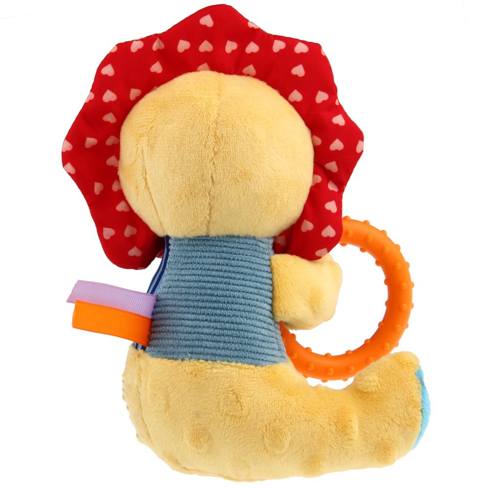 KOHE-VERSARY 10% OFF: GiGwi Plush Friendz Crinkly TPR Ring Dog Toy (Lion)