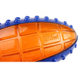 GiGwi Push To Mute Rugby Ball Dog Toy (Blue/Orange)