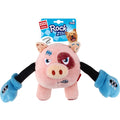 GiGwi Rock Zoo Bungee Plush Dog Toy (Pig)