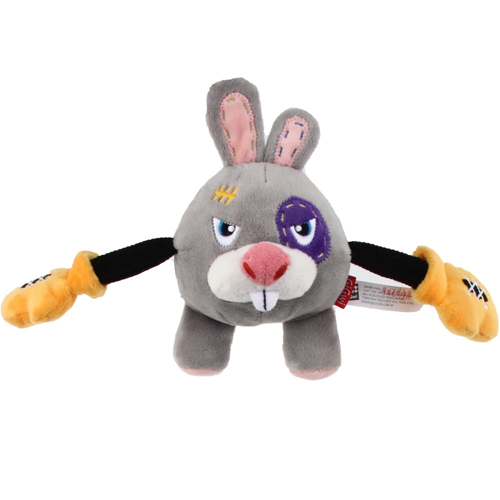 GiGwi Rock Zoo Bungee Plush Dog Toy (Rabbit) - Kohepets