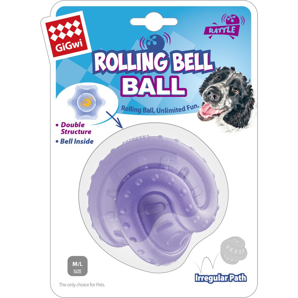 KOHE-VERSARY 10% OFF: GiGwi Rolling Bell Ball Dog Toy