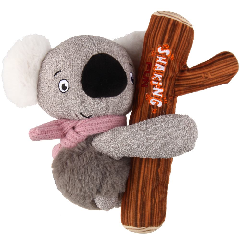 KOHE-VERSARY 10% OFF: GiGwi Shaking Fun 2-In-1 Plush Dog Toy (Koala)