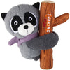 GiGwi Shaking Fun 2-In-1 Plush Dog Toy (Raccoon)