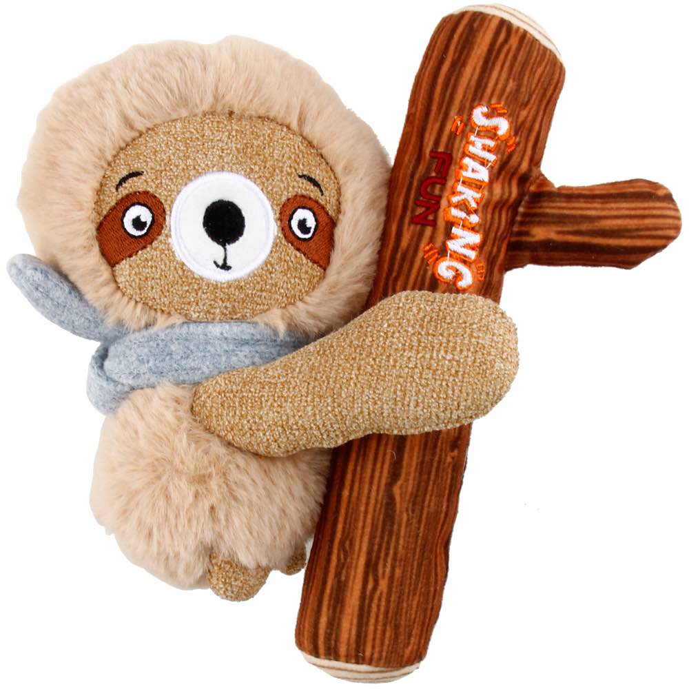 KOHE-VERSARY 10% OFF: GiGwi Shaking Fun 2-In-1 Plush Dog Toy (Sloth)