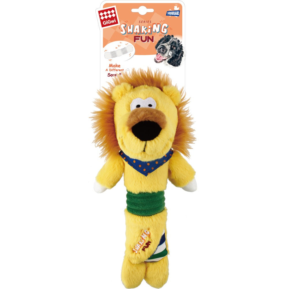 GiGwi Shaking Fun Plush Dog Toy (Lion) - Kohepets
