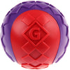 GiGwi Squeaky Ball Dog Toy (Red/Purple)