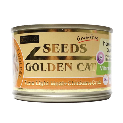 Seeds Golden Cat Tuna Light Meat, Chicken & Crab Canned Cat Food 170g - Kohepets