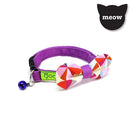 Goood Pet Collars Rounded Bow Handmade Cat Collar - Grapey Charts