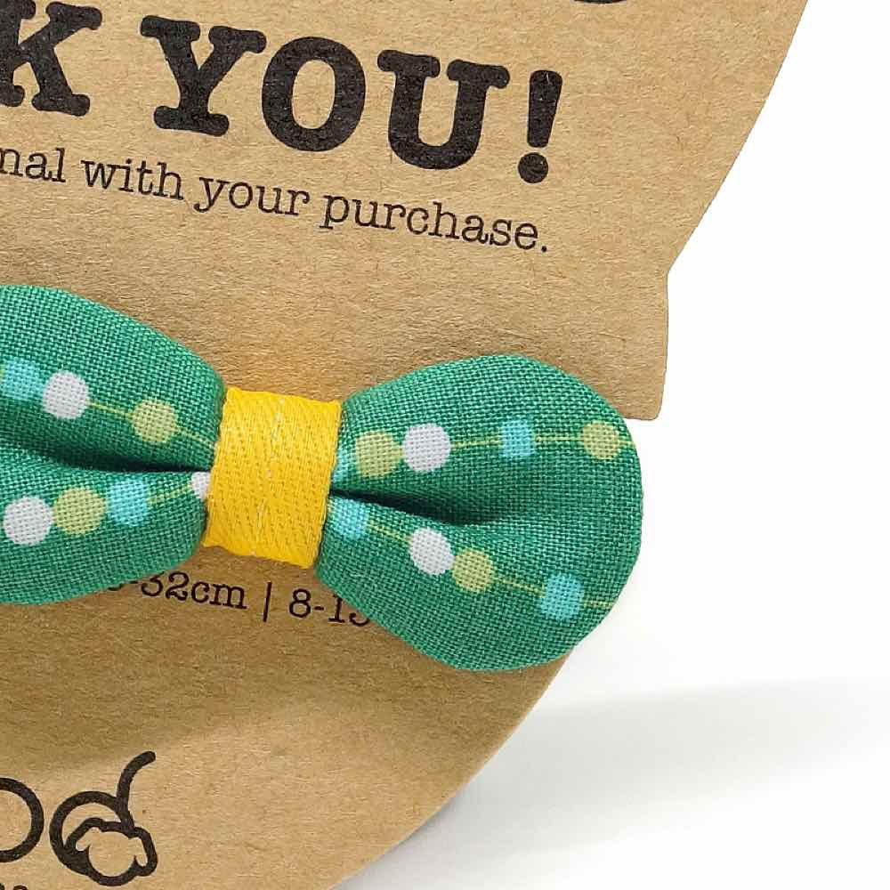 Goood Pet Collars Rounded Bow Handmade Cat Collar - Tree Lights - Kohepets