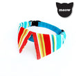 Goood Pet Collars Sharp Dapper Handmade Cat Collar - Rainbow Lines - Kohepets