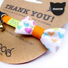 Goood Pet Collars Smarty Bow Handmade Cat Collar - Citrus Hearts - Kohepets
