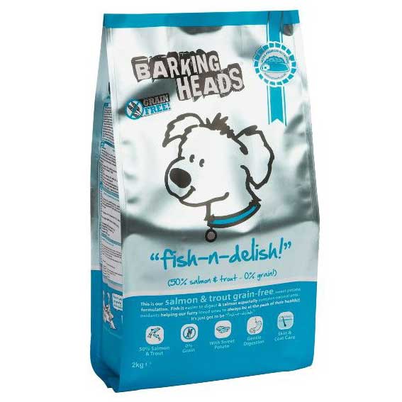 Barking Heads Grain Free Fish-n-Delish Salmon & Trout Dry Dog Food 2kg - Kohepets