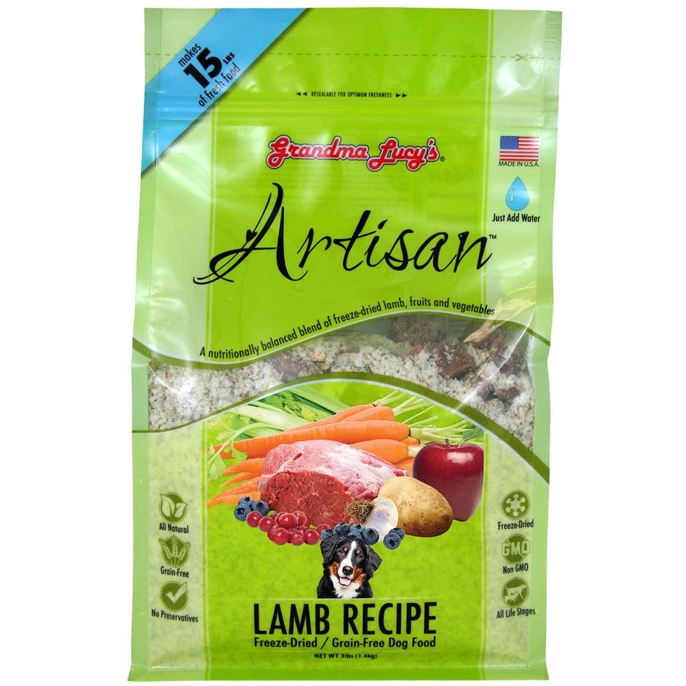 Grandma Lucy's Artisan Lamb Freeze-Dried Grain-Free Dog Food 3lb - Kohepets