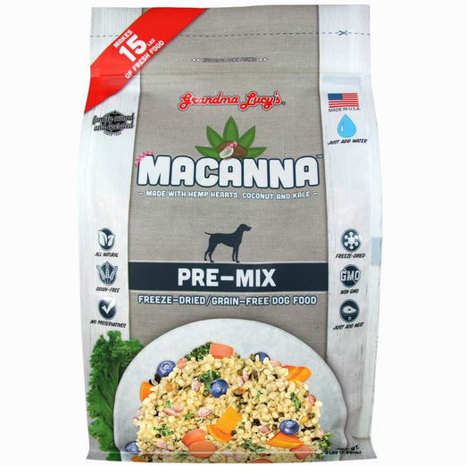Grandma Lucy's Macanna Pre-Mix Freeze-Dried Grain-Free Dog Food 3lb - Kohepets