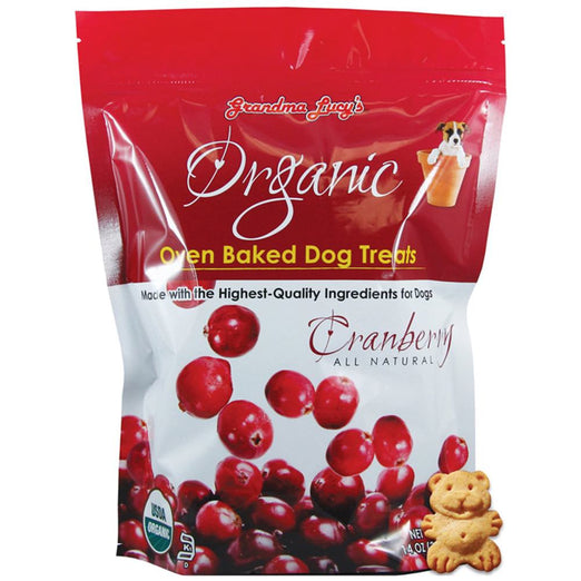 Grandma Lucy’s Organic Cranberry Oven Baked Dog Treats 14oz - Kohepets