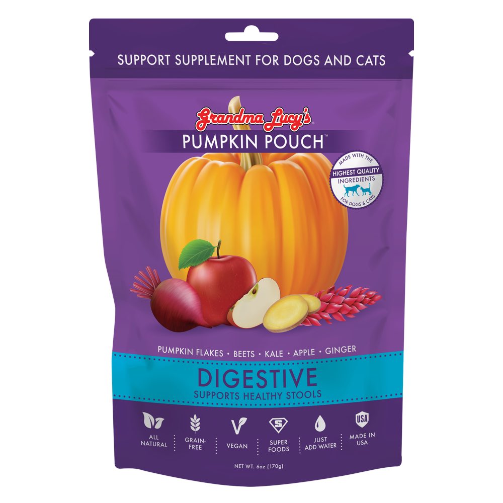 Grandma Lucy’s Pumpkin Pouch Digestive Supplement For Cats & Dogs 6oz - Kohepets