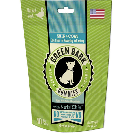 Green Bark Gummies Skin & Coat With Duck Dog Treat 113g - Kohepets