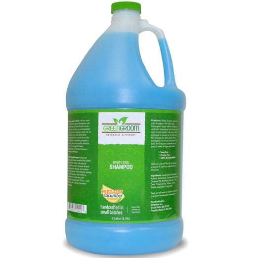 Green Groom White Dog Shampoo 1 Gallon - Kohepets