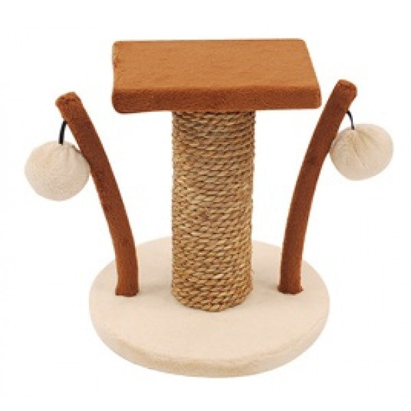 Catit Design Kitty Hangout Plush & Seagrass - 16.5x18.5cm - Kohepets
