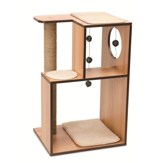 Hagen Vesper VBox In Walnut Large Cat Condo Kohepets