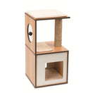 Vesper V-Box In Walnut Small Cat Condo