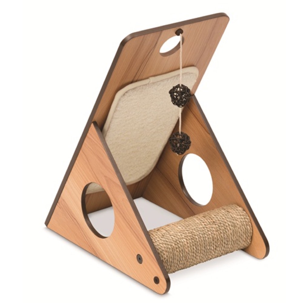 Vesper V-Playstation In Walnut Cat Post - Kohepets