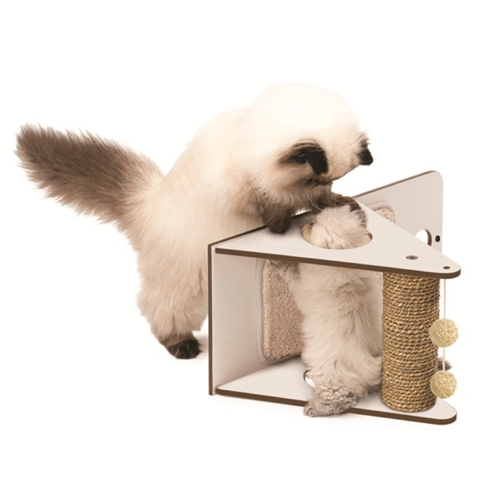 Vesper V-Playstation In White Cat Post - Kohepets