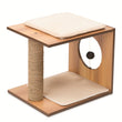 Vesper V-Stool In Walnut Cat Post - Kohepets