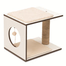 Vesper V-Stool In White Cat Post