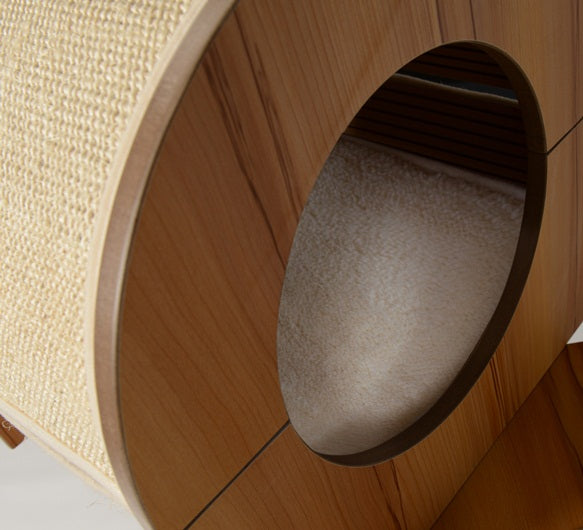 Hagen Vesper V-Tower In Walnut Cat Post - Kohepets