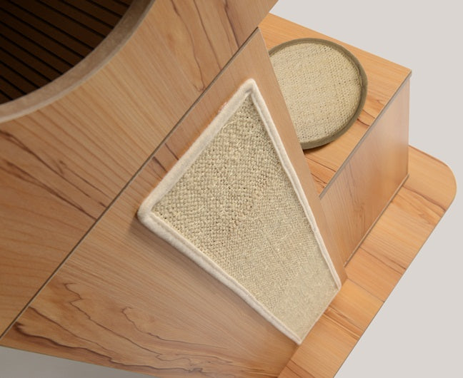 Hagen Vesper V-Tower In Walnut Cat Post - Kohepets