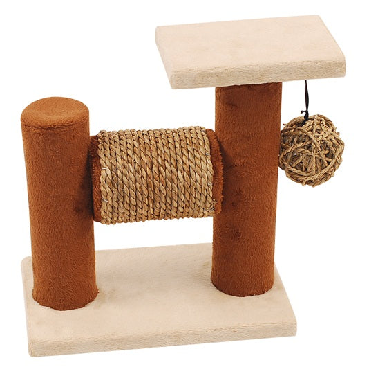 Catit Design Kitty Hangout Plush & Seagrass - 20.5x22.5cm - Kohepets