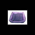 Haobay Purple Plaid Pet Bed - Kohepets