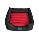 Haobay Red and Black Plush Pet Bed