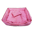 Haobay Red Striped Homely Pet Bed