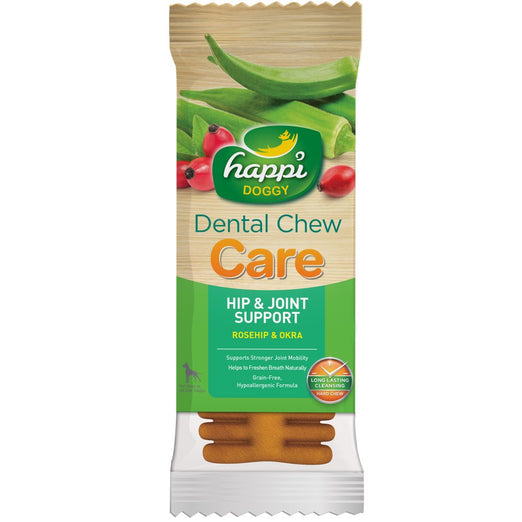 Happi Doggy Dental Chew Care Rosehip & Okra Hip & Joint Support 4" - Kohepets