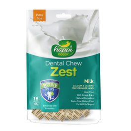 Happi Doggy Zest Milk Dental Dog Chew 150g - Kohepets