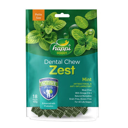 Happi Doggy Zest Mint Dental Dog Chew 150g - Kohepets