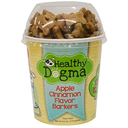 Healthy Dogma Apple Cinnamon Barkers Natural Dog Treats (Cup) 6.2oz - Kohepets