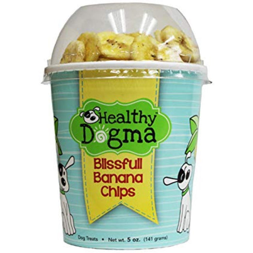 Healthy Dogma Blissful Banana Chips Natural Grain-Free Dog Treats (Cup) 5.2oz - Kohepets