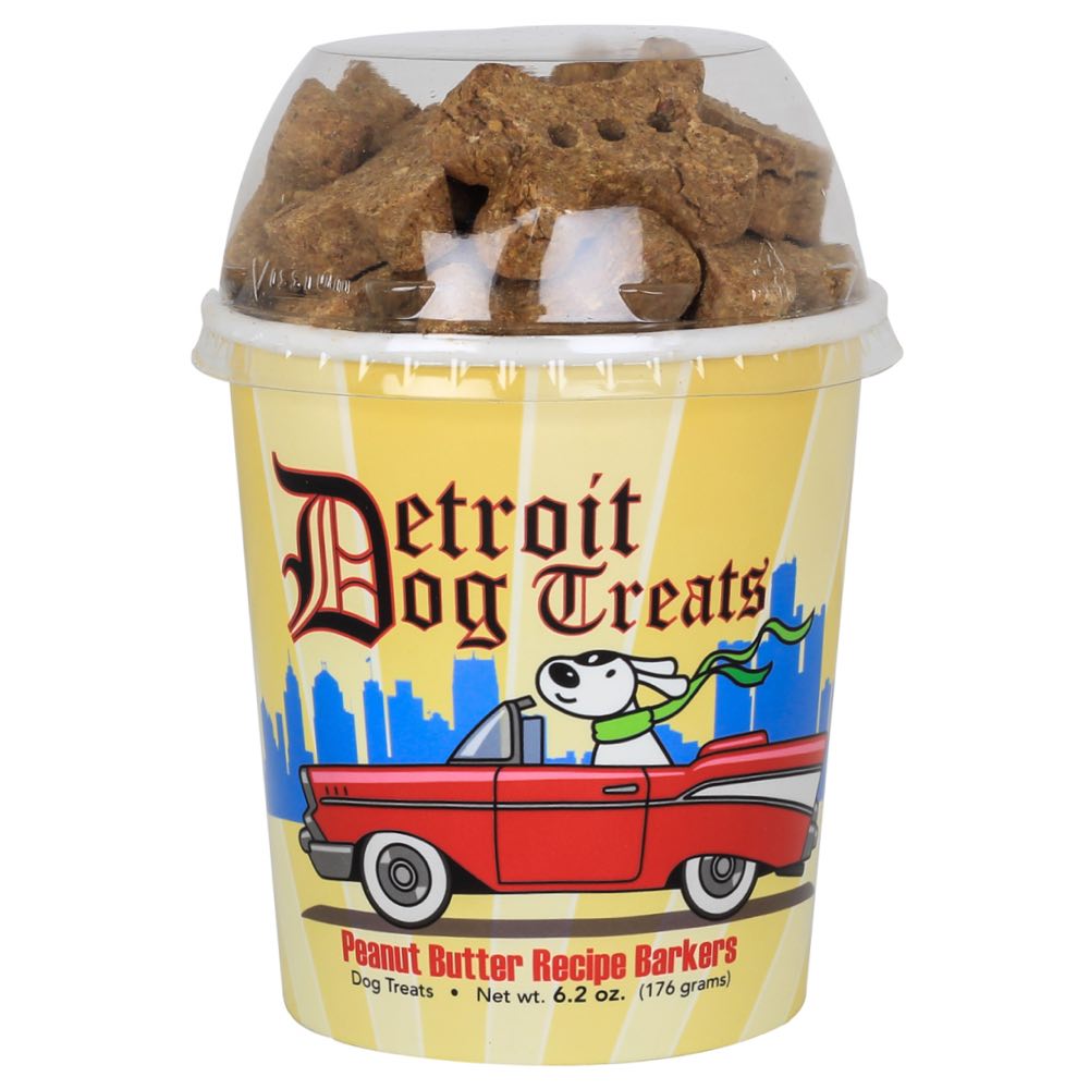 Healthy Dogma Detroit Peanut Butter Barkers Natural Grain-Free Dog Treats (Cup) 6.2oz - Kohepets