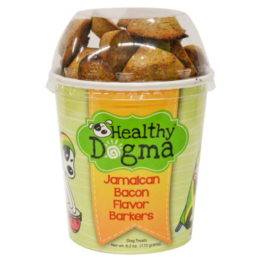 Healthy Dogma Jamaican Bacon Barkers Natural Grain-Free Dog Treats (Cup) 6.2oz - Kohepets