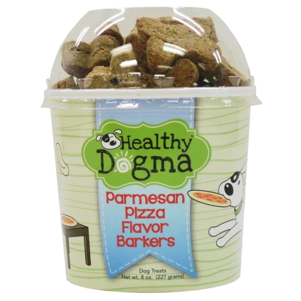 Healthy Dogma Parmesan Pizza Barkers Natural Dog Treats 8oz - Kohepets